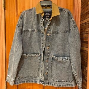 Denim Jacket with 'Truly Unique' Tag - Light Blue